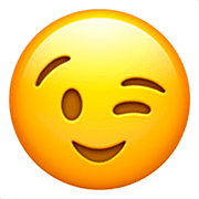 Emoji 😉 Faccina Che Fa L’occhiolino su Apple iOS 16.4.