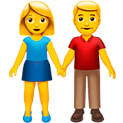 Emoji 👫 Uomo E Donna Che Si Tengono Per Mano su Apple iOS 16.4.