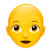 Emoji 👩‍🦲 Donna: Calvo su Apple iOS 16.4.