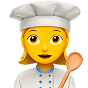 👩‍🍳 Emoji Cocinera en Apple iOS 16.4.