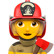 👩‍🚒 Emoji Feuerwehrfrau Apple iOS 16.4.