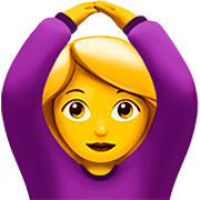 🙆‍♀️ Emoji Mujer Haciendo El Gesto De «de Acuerdo» en Apple iOS 16.4.
