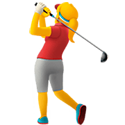 🏌️‍♀️ Emoji Mujer Jugando Al Golf en Apple iOS 16.4.
