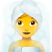 Emoji 🧖‍♀️ Donna In Sauna su Apple iOS 16.4.