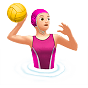 Émoji 🤽🏻‍♀️ Joueuse De Water-polo : Peau Claire sur Apple iOS 16.4.