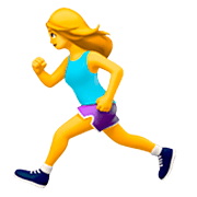 🏃‍♀️ Emoji Mujer Corriendo en Apple iOS 16.4.