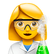 Emoji 👩‍🔬 Scienziata su Apple iOS 16.4.