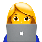 Émoji 👩‍💻 Informaticienne sur Apple iOS 16.4.