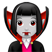 🧛🏻‍♀️ Emoji weiblicher Vampir: helle Hautfarbe Apple iOS 16.4.