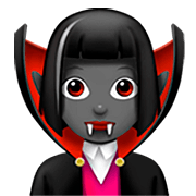 🧛🏾‍♀️ Emoji Vampiresa: Tono De Piel Oscuro Medio en Apple iOS 16.4.