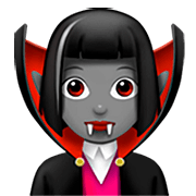 Émoji 🧛🏽‍♀️ Vampire Femme : Peau Légèrement Mate sur Apple iOS 16.4.