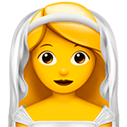 👰‍♀️ Emoji Mulher de véu na Apple iOS 16.4.