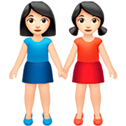 👭🏻 Emoji Duas Mulheres De Mãos Dadas: Pele Clara na Apple iOS 16.4.