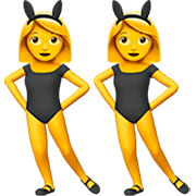 👯‍♀️ Emoji Frauen mit Hasenohren Apple iOS 16.4.
