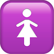 🚺 Emoji Banheiro Feminino na Apple iOS 16.4.