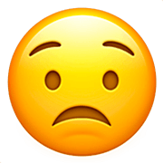Emoji 😟 Faccina Preoccupata su Apple iOS 16.4.