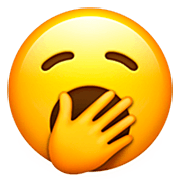 Emoji 🥱 Faccina Che Sbadiglia su Apple iOS 16.4.