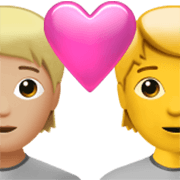 Couple Avec Cœur: Personne, Personne, Peau Moyennement Claire, Pas de teint Apple iOS 17.4.