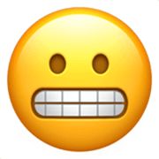 😬 Emoji Cara Haciendo Una Mueca en Apple iOS 17.4.