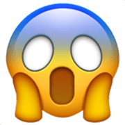 Emoji 😱 Faccina Terrorizzata su Apple iOS 17.4.
