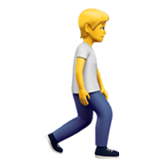 Emoji 🚶‍➡️ Persona che cammina di fronte a destra su Apple iOS 17.4.