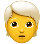 🧑‍🦳 Emoji Pessoa: Cabelo Branco na Apple iOS 17.4.