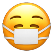 😷 Emoji Rosto Com Máscara Médica na Apple iOS 17.4.