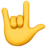 Emoji 🤟 Gesto Ti Amo su Apple iOS 17.4.