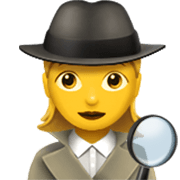 🕵️‍♀️ Emoji Detective Mujer en Apple iOS 17.4.