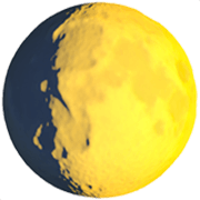 Émoji 🌔 Lune Gibbeuse Croissante sur Apple iOS 17.4.