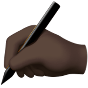 Escrevendo à Mão: Pele Escura Apple iOS 17.4.