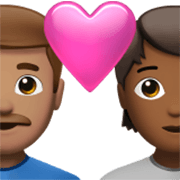 Couple Avec Cœur: Homme, Personne, Peau Légèrement Mate, Peau Mate Apple iOS 17.4.