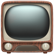 Emoji 📺 Televisore su Apple iOS 17.4.