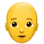Emoji 🧑‍🦲 Persona: Calvo su Apple iOS 17.4.