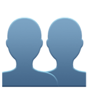 Emoji 👥 Profilo Di Due Persone su Apple iOS 17.4.