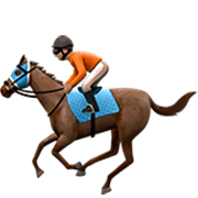 🏇🏽 Emoji Corrida De Cavalos: Pele Morena na Apple iOS 17.4.