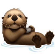 Emoji 🦦 Lontra su Apple iOS 17.4.