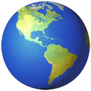 Émoji 🌎 Globe Tourné Sur Les Amériques sur Apple iOS 17.4.