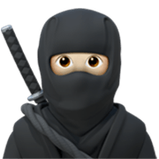 Émoji 🥷🏻 Ninja : Peau Claire sur Apple iOS 17.4.