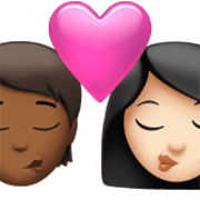 Beijo: Pessoa, Mulher, Pele Morena Escura, Pele Clara Apple iOS 17.4.
