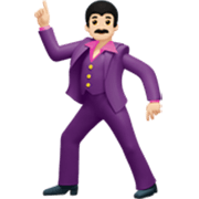 🕺🏻 Emoji Hombre Bailando: Tono De Piel Claro en Apple iOS 17.4.