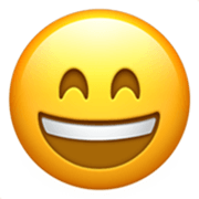 Emoji 😄 Faccina Con Sorriso E Occhi Sorridenti su Apple iOS 17.4.