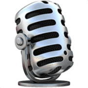 Emoji 🎙️ Microfono Radiofonico su Apple iOS 17.4.
