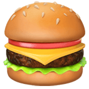 🍔 Emoji Hambúrguer na Apple iOS 17.4.