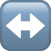 Emoji ↔️ Freccia Sinistra-destra su Apple iOS 17.4.