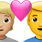 Couple Avec Cœur: Personne, Homme, Peau Moyennement Claire, Pas de teint Apple iOS 17.4.