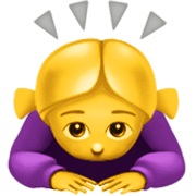 Emoji 🙇‍♀️ Donna Che Fa Inchino Profondo su Apple iOS 17.4.