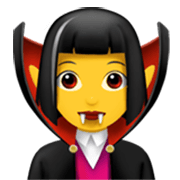🧛‍♀️ Emoji weiblicher Vampir Apple iOS 17.4.
