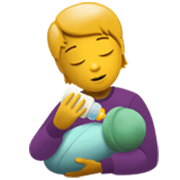 Émoji 🧑‍🍼 Personne Allaitant Un Bébé sur Apple iOS 17.4.