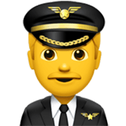 Emoji 👨‍✈️ Pilota Uomo su Apple iOS 17.4.